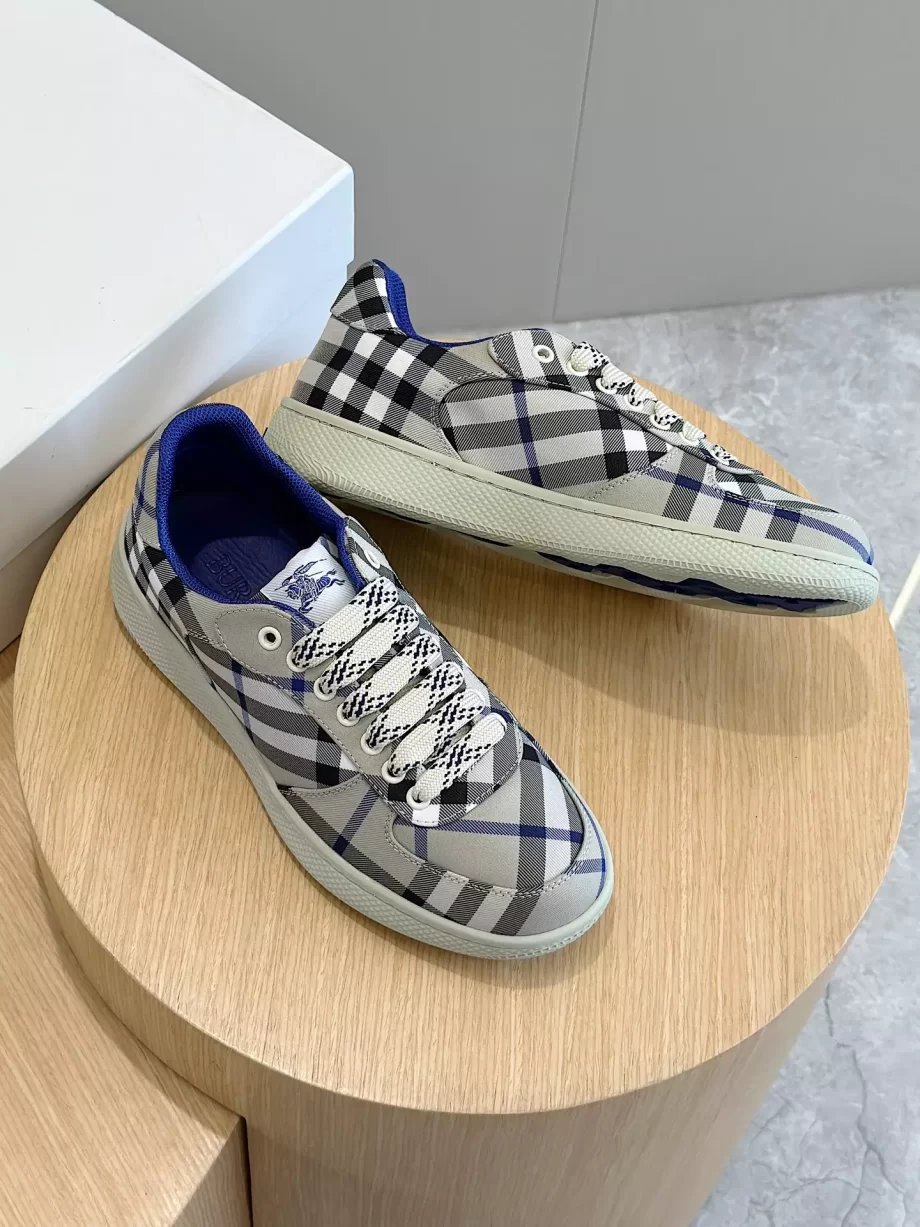 Burberry Check Terrace Sneakers in Lichen - BBR59