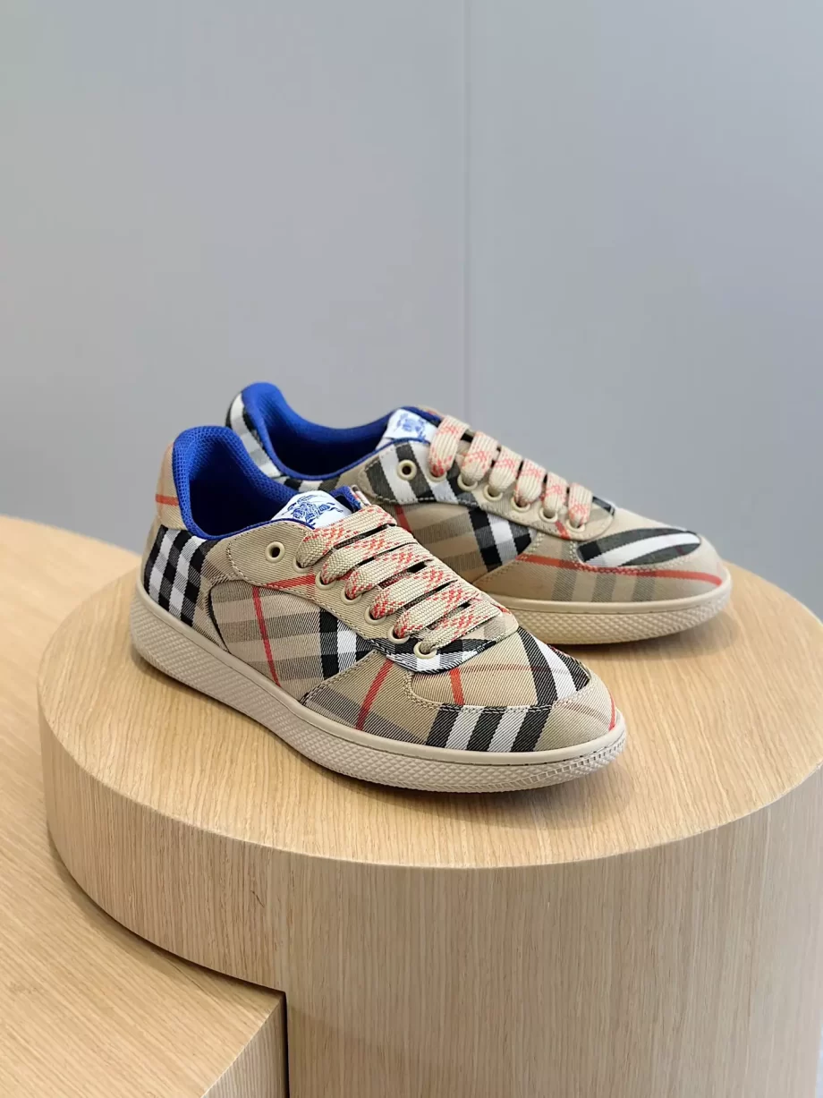 Burberry Check Terrace Sneakers in Sand - BBR61