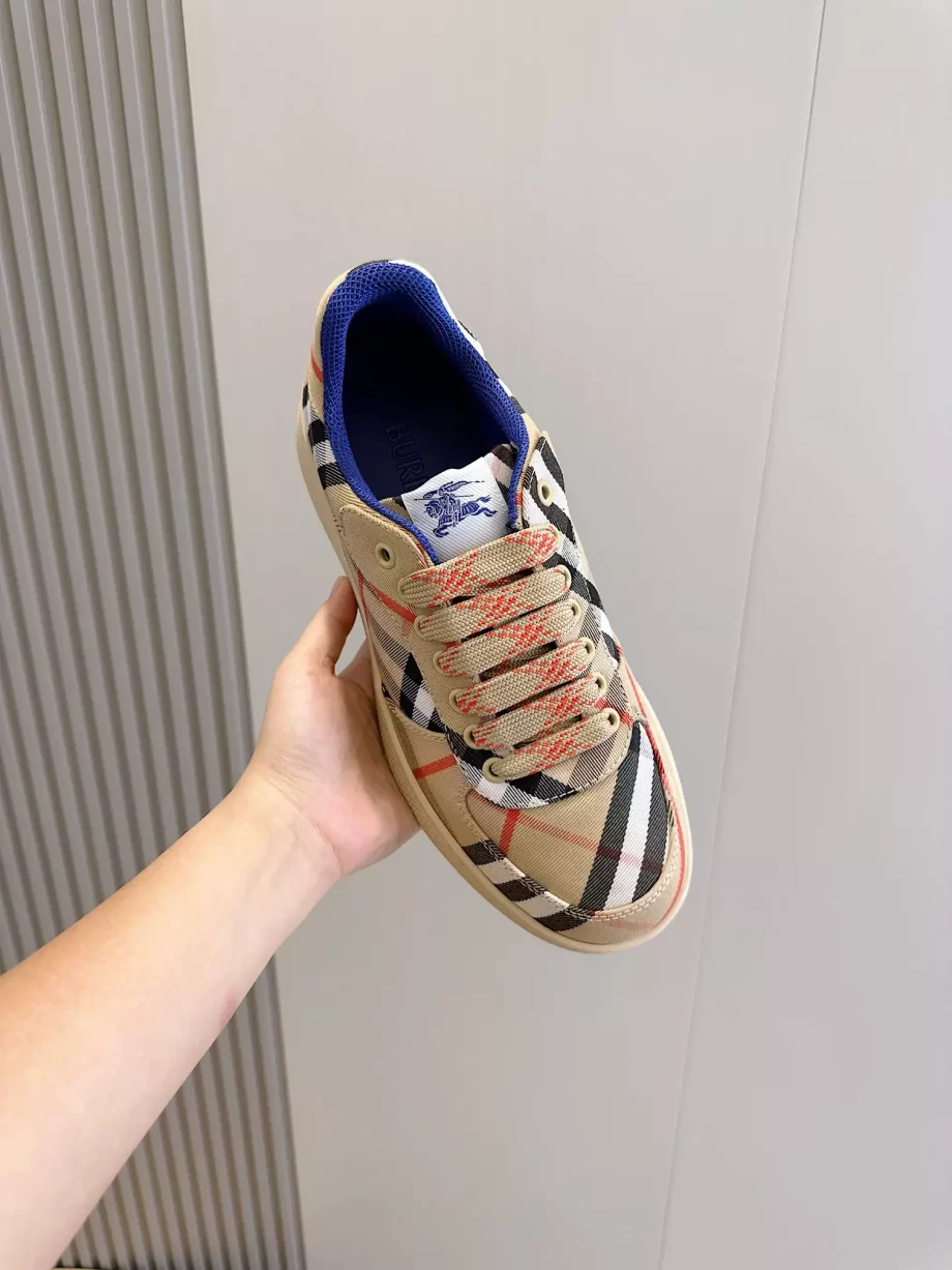 Burberry Check Terrace Sneakers in Sand - BBR61