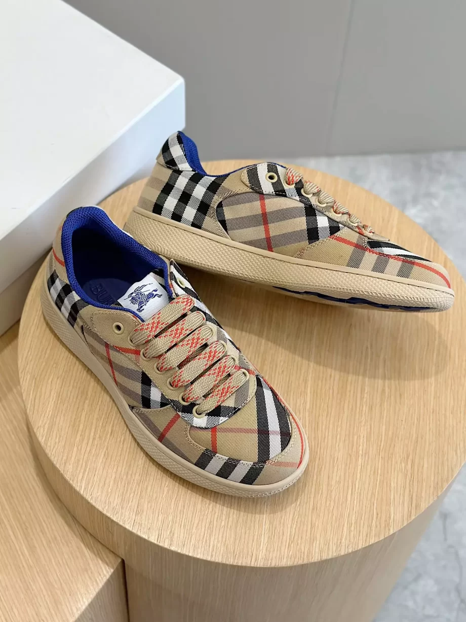 Burberry Check Terrace Sneakers in Sand - BBR61