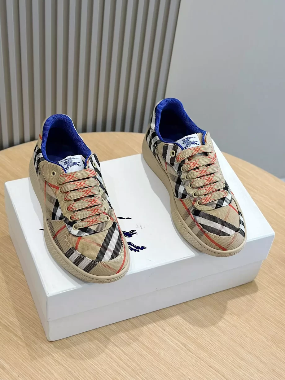 Burberry Check Terrace Sneakers in Sand - BBR61