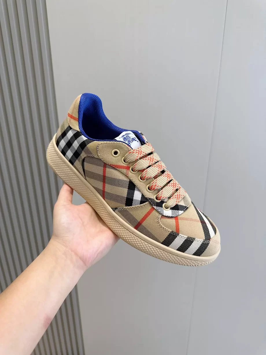 Burberry Check Terrace Sneakers in Sand - BBR61