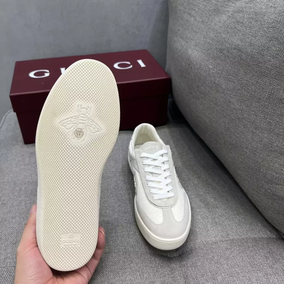 Gucci Interlocking G Sneaker White Suede - GCC236