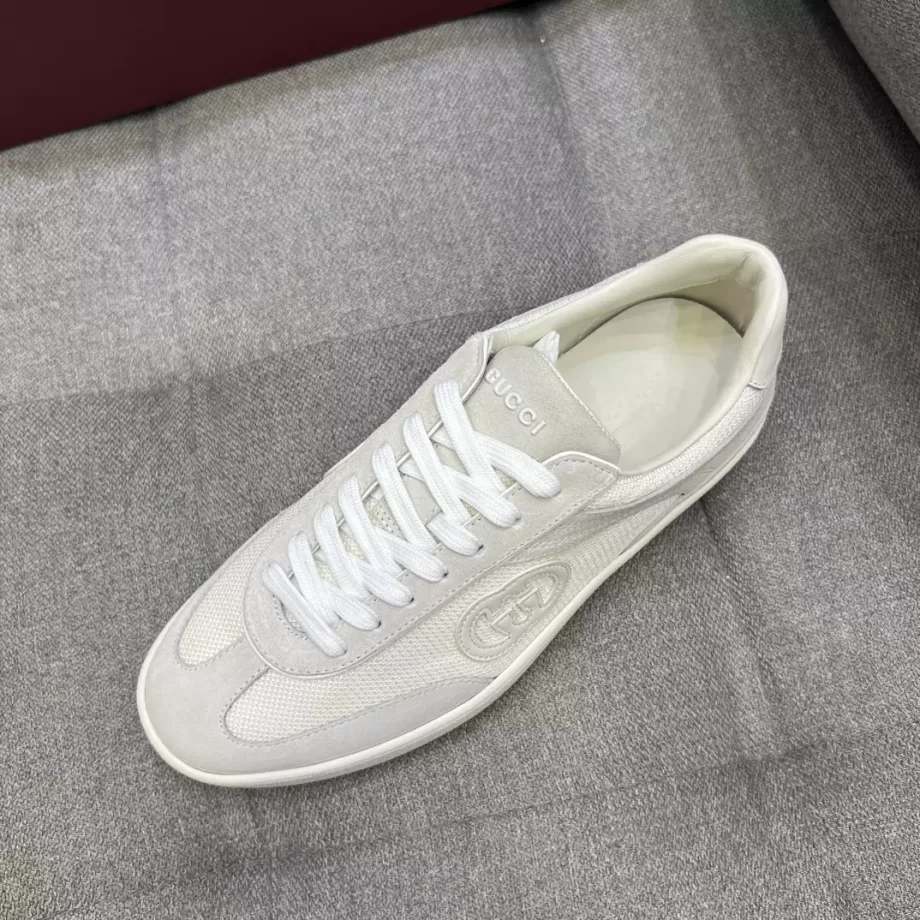 Gucci Interlocking G Sneaker White Suede - GCC236