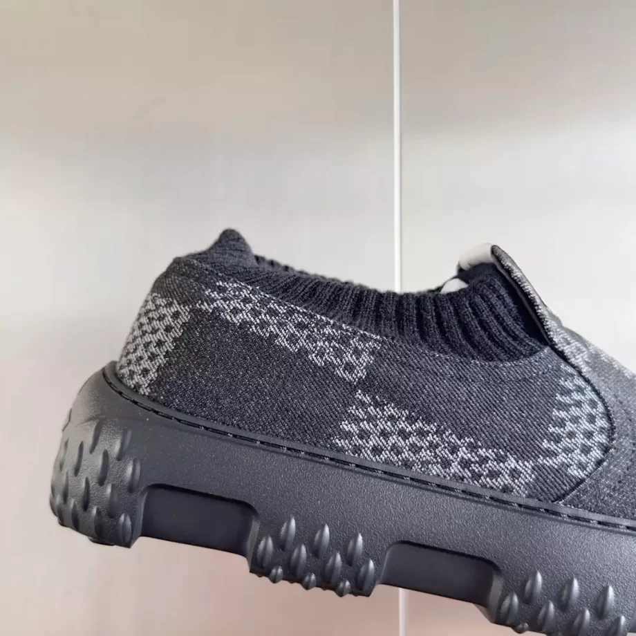 LV Space Lander Slip On Black Damier Denim - LSVT288