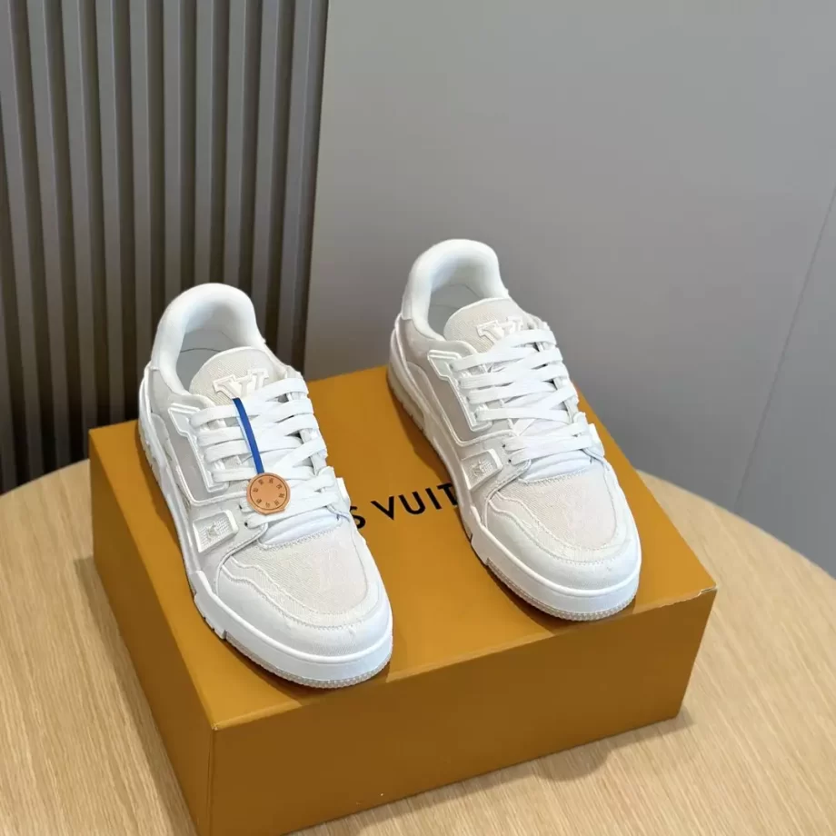 LV Trainer Sneaker Beige Monogram Denim - LSVT281