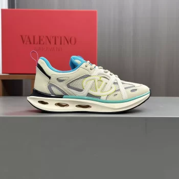 Valentino Vlogo Easyjog Low Top Sneaker in Calfskin And Fabric - VLS085